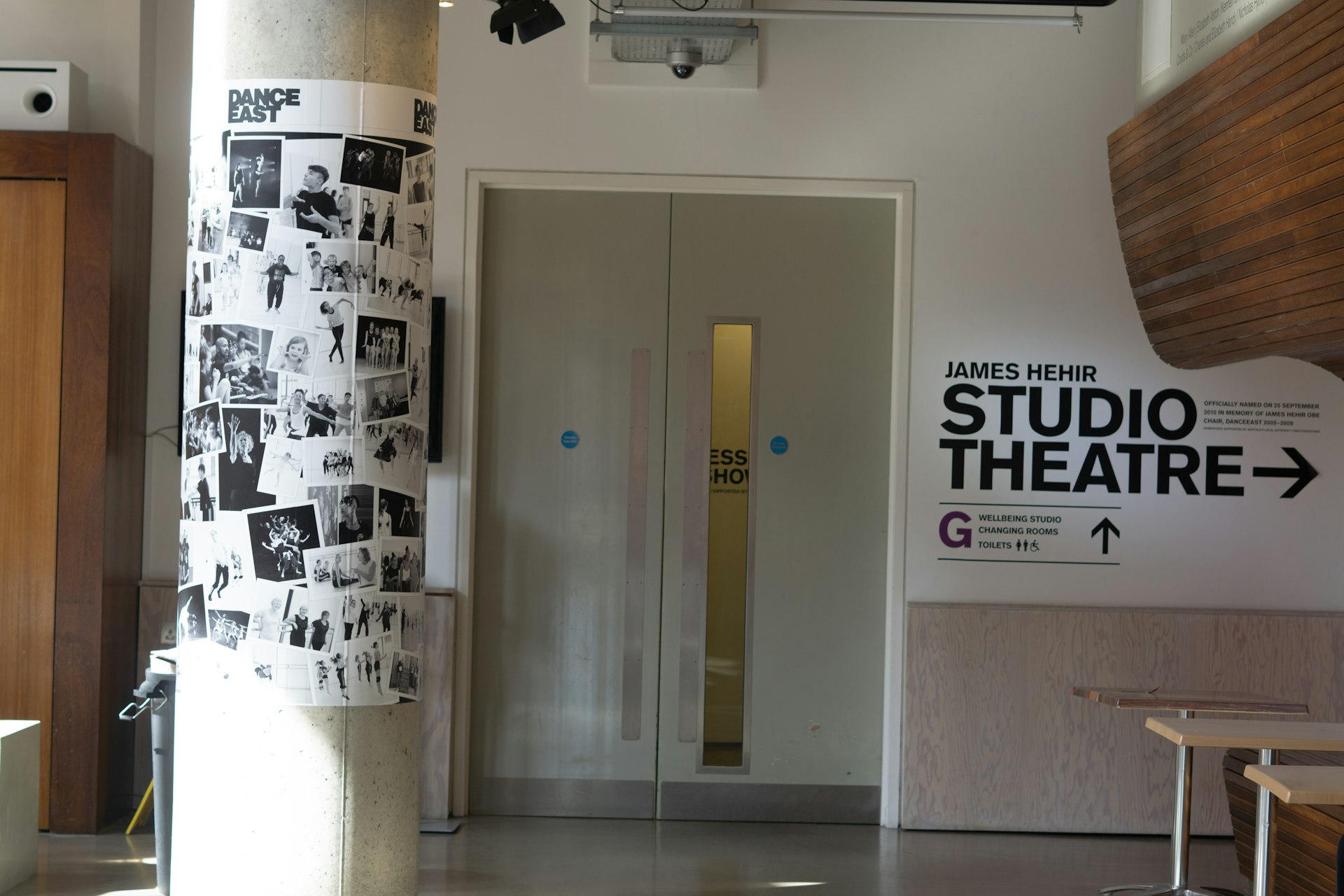 View of the ground floor of dance east